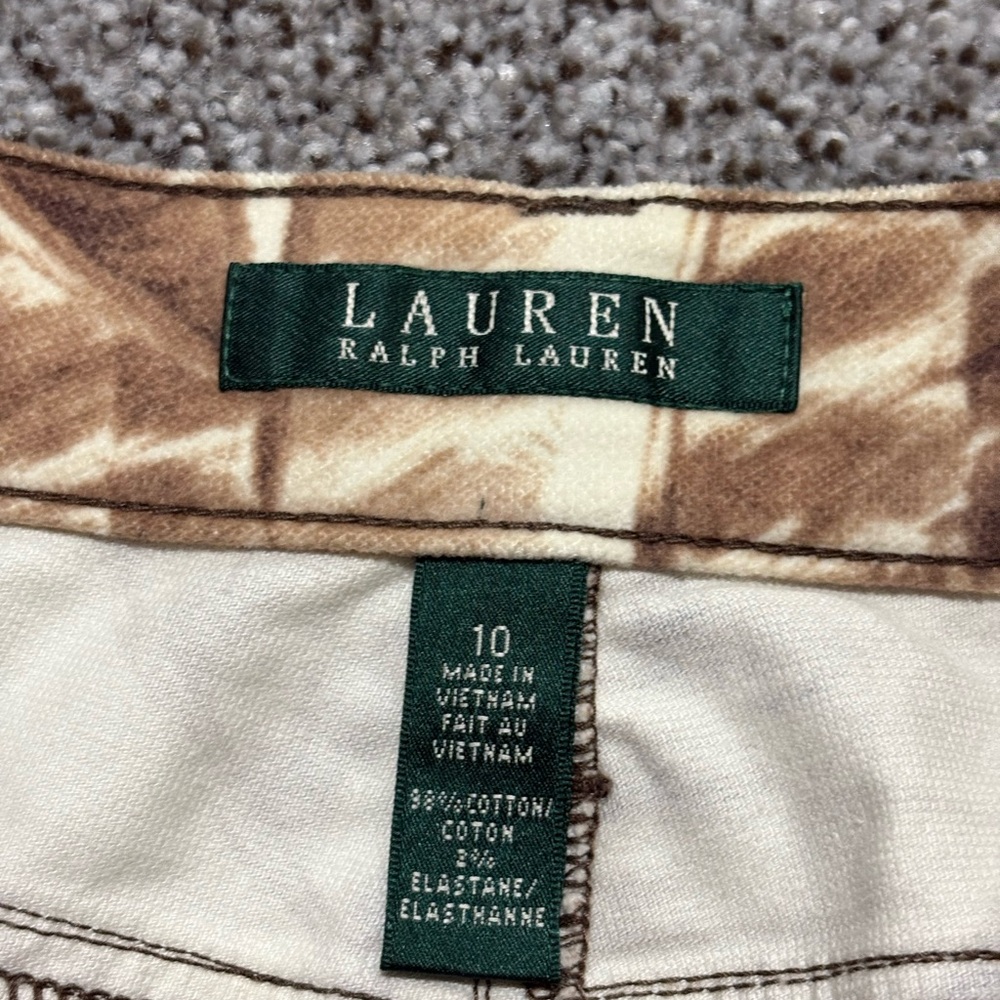 Ralph Lauren Slimming Fit Straight Stretch Jungle Print Corduroy Pants NWOT - Picture 16 of 17